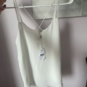 White spaghetti strap top